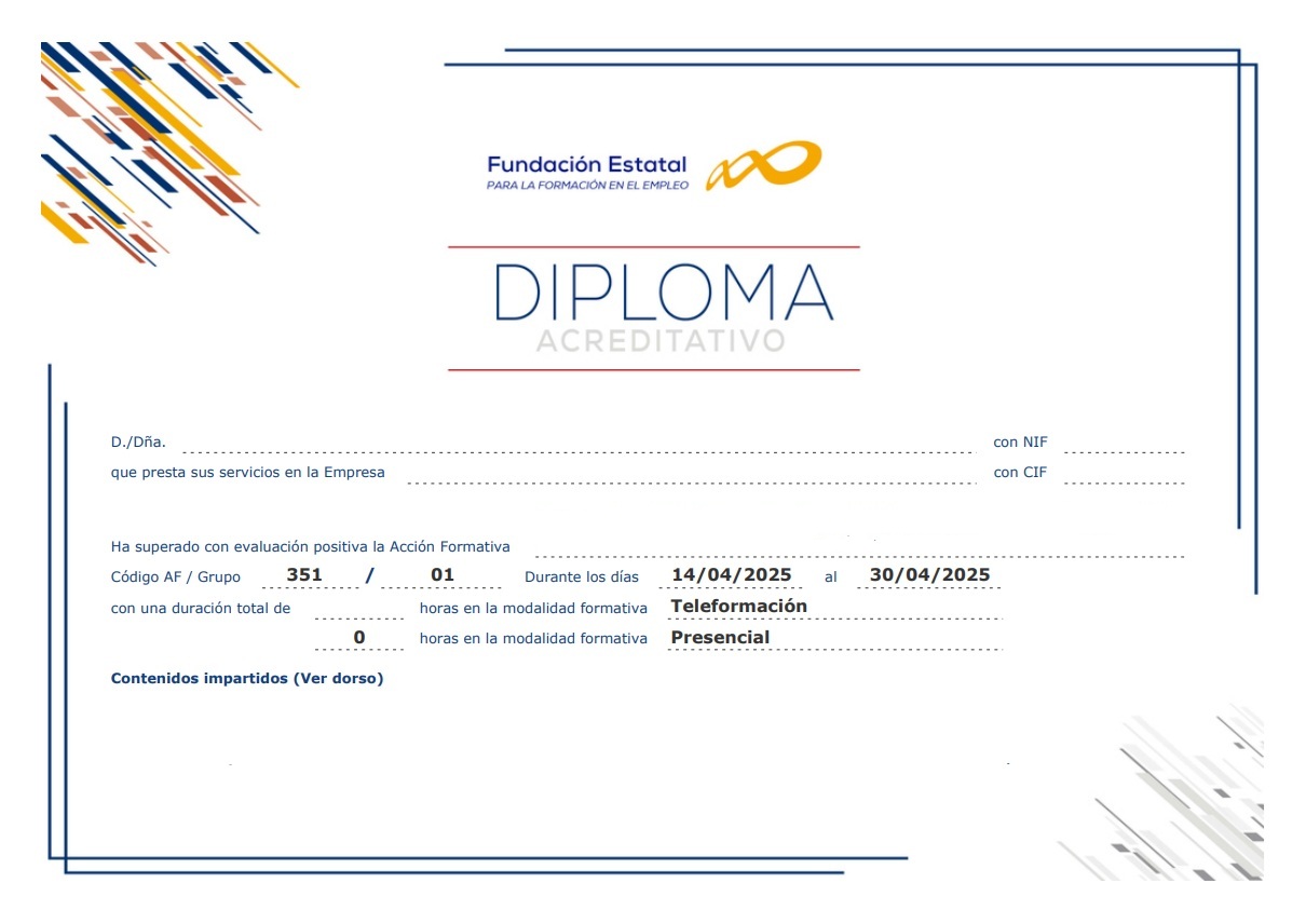 Diploma acreditativo Ciberaula
