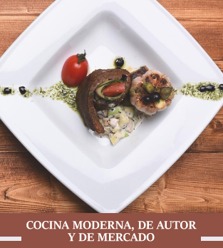 Curso online bonificado Cocina moderna, de autor y de mercado
